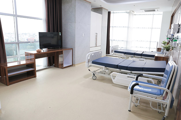 Không gian bệnh viện sang trọng, đầy đủ tiện nghi